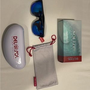 Color changing sunglasses that change color when in the sun